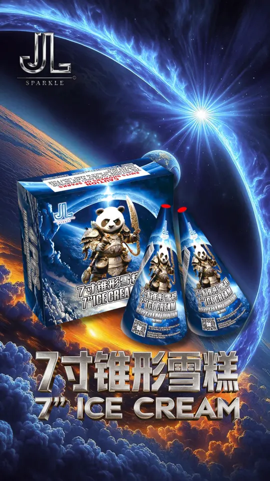 7寸雪糕混装效果 7" Ice Cream (2 Effect Mix) — product artwork